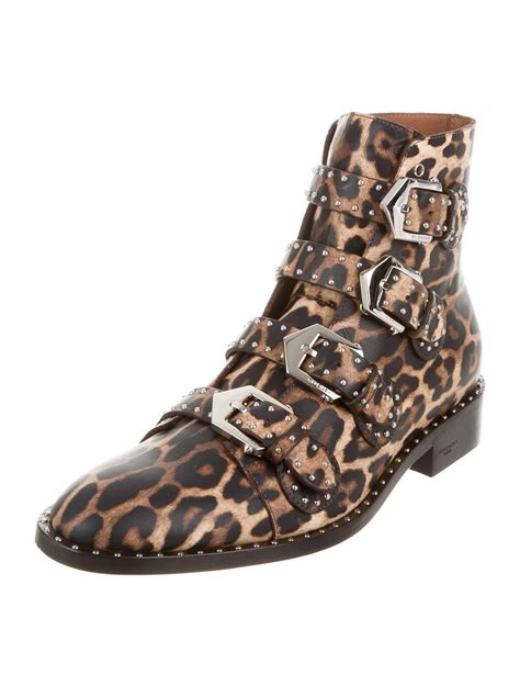 givenchy boots leopard|givenchy leather boots.